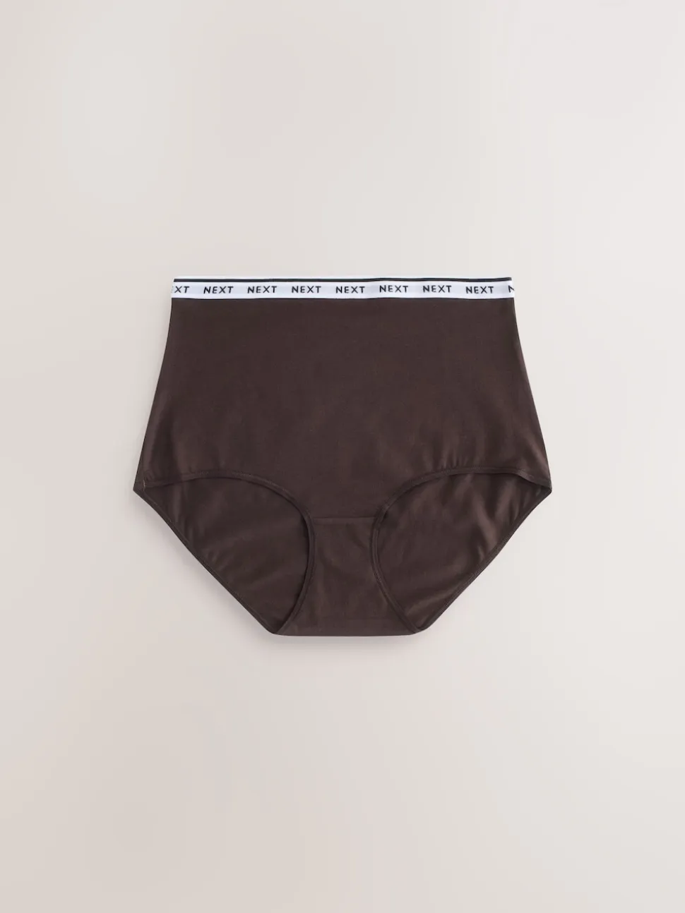 Rayures bleu marine/chocolat - Lot de 7 culottes à logo en coton