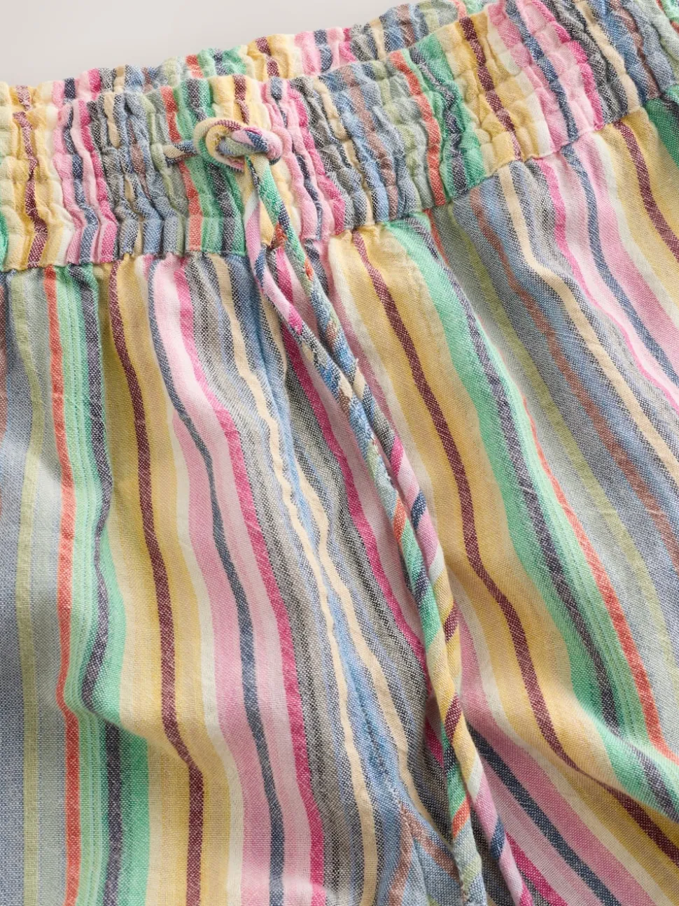 Rayures multicolores - Pantalon large à enfiler