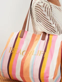 Rayures multiples - Sac de plage
