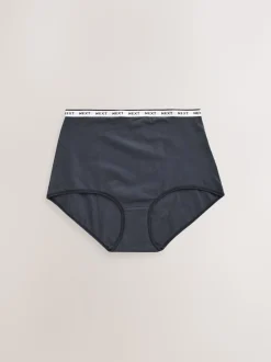 Rayures roses et bleues - Lot de 4 culottes à logo en coton