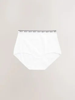 Rayures roses et bleues - Lot de 4 culottes à logo en coton