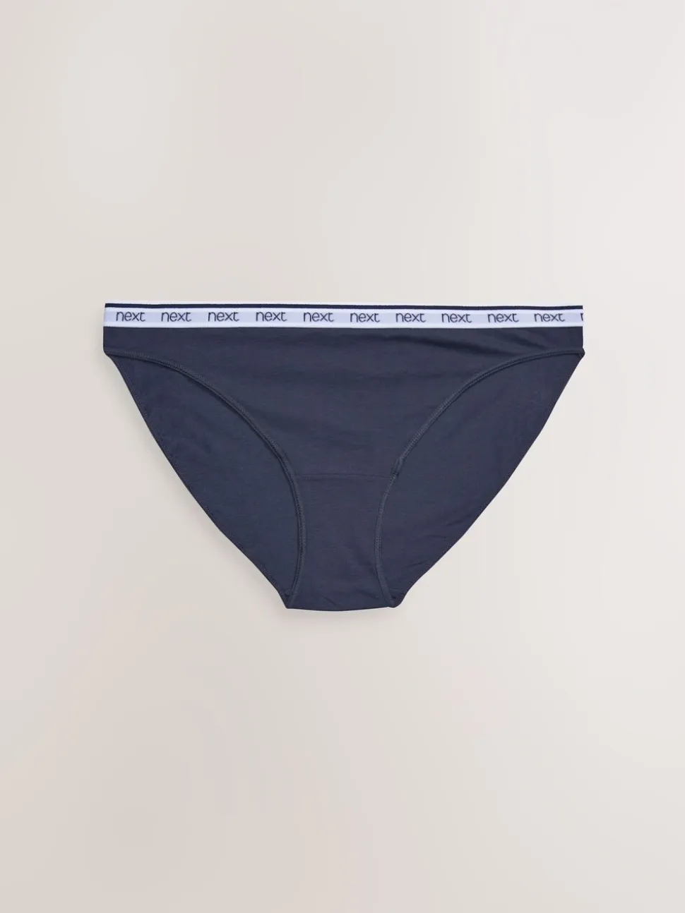 Rayures roses et bleues - Lot de 4 culottes à logo en coton