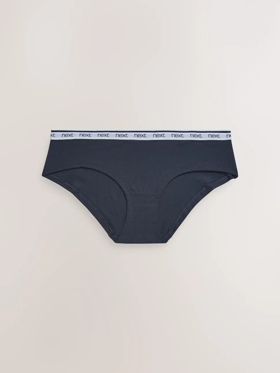 Rayures roses et bleues - Lot de 4 culottes à logo en coton