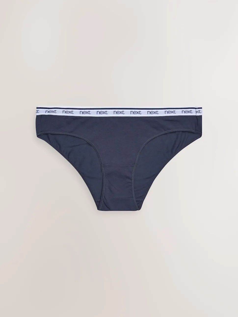 Rayures roses et bleues - Lot de 4 culottes à logo en coton