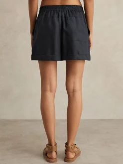 Reiss Cara 100% Lin Short de plage