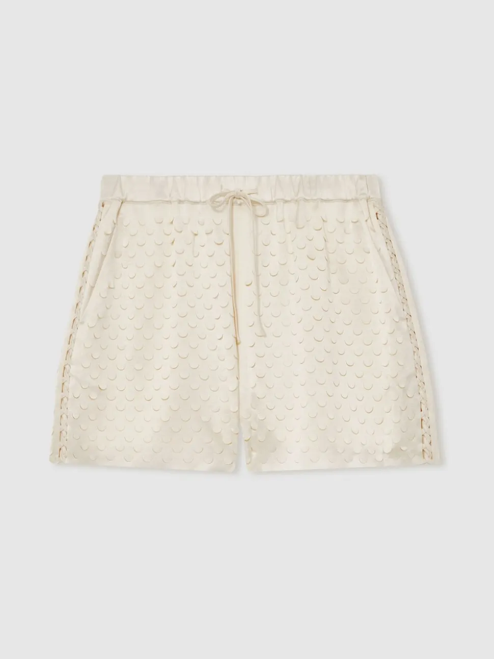Reiss Winnie Shorts à cordon de serrage découpés au laser