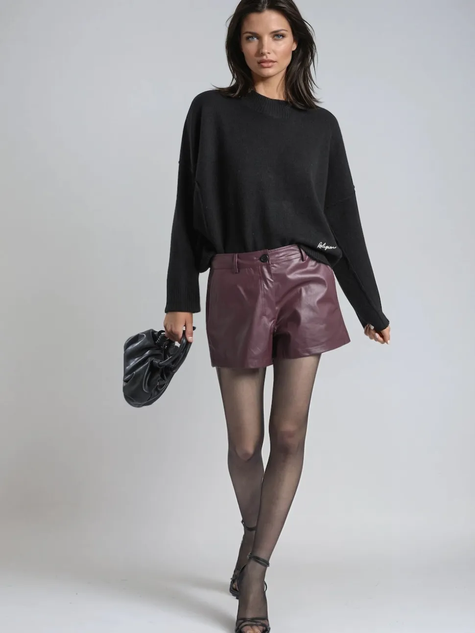 Religion short en similicuir Dark Orbit avec poche