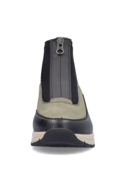 Rieker Womens Vert Front Zip Compensées Bottes