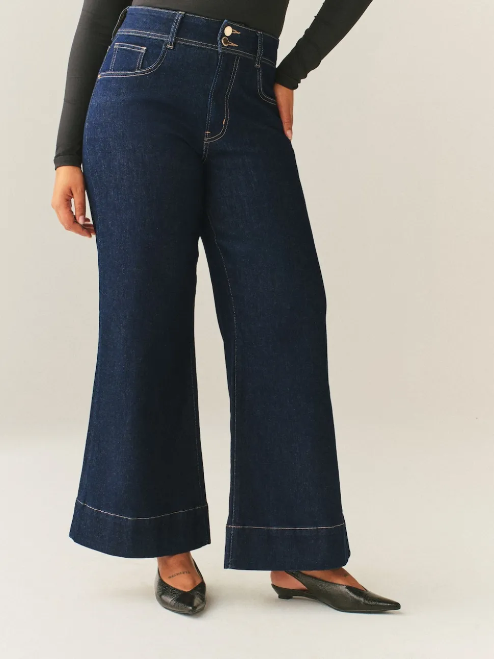 Rinse - Jean sablier large stretch taille haute