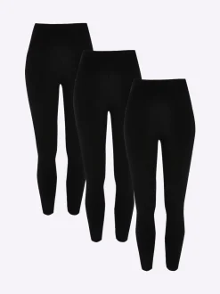 River Island Petites tailles 3 Lot Taille haute 100% Coton Leggings