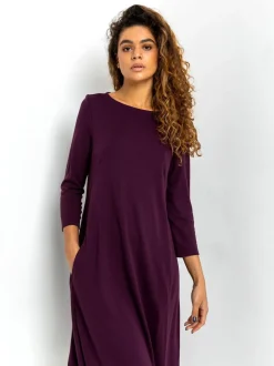Robe fluide Roman asymétrique à poche