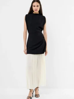 Robe French Connection Zion plissée à jupe