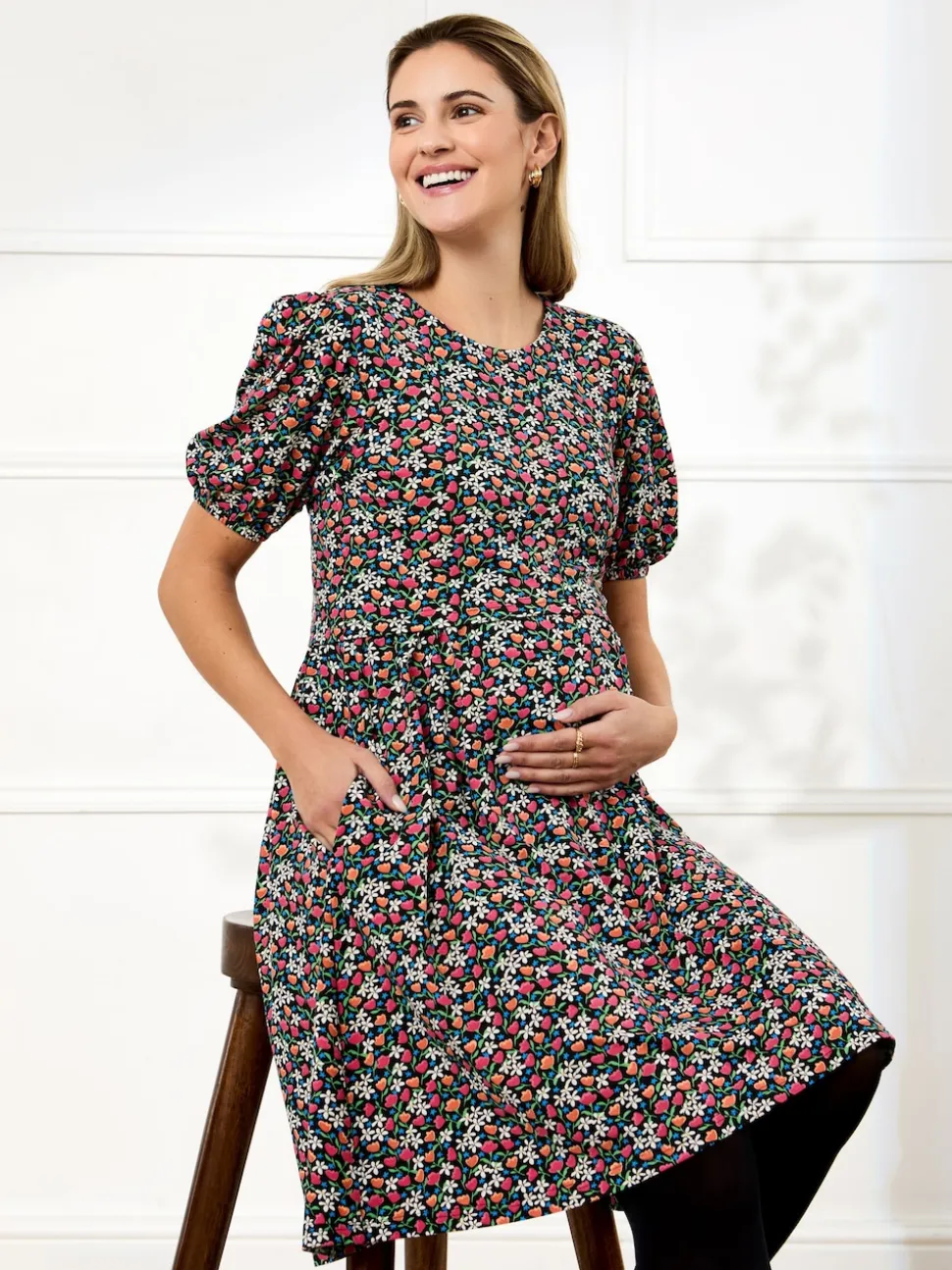 Robe jojo Maman Bébé en jersey de maternité et d’allaitement double épaisseur