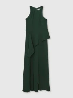 Robe longue à volants et détail slash Reiss Gabriella