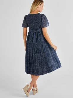 Robe midi de maternité et d’allaitement à pois JoJo Maman Bébé