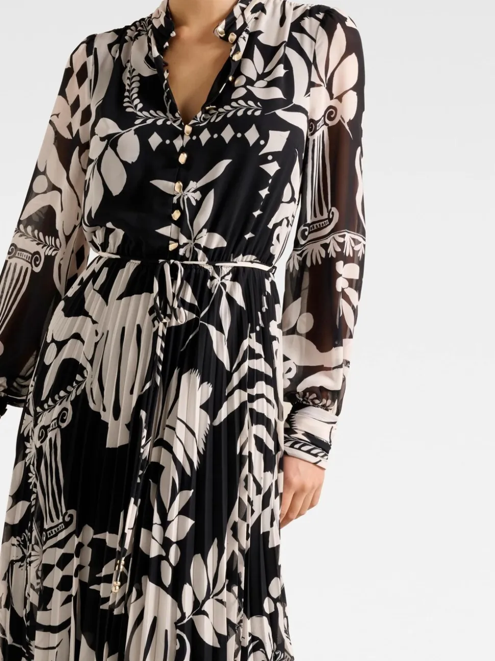 Robe mi-longue Forever New Annabel boutonnée