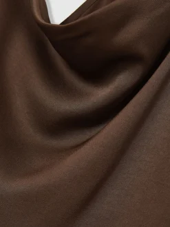 Robe nuisette Reiss Maisley en satin à col bénitier