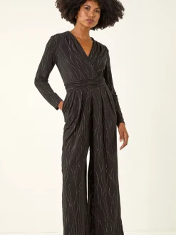 Roman Combinaison extensible à jambe large avec ornements
