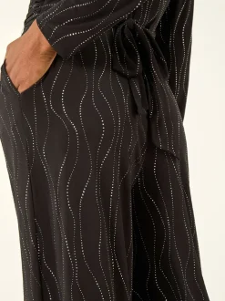 Roman Combinaison extensible à jambe large avec ornements