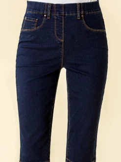 Roman Denim Short extensible à genoux pour pousseur de pédale