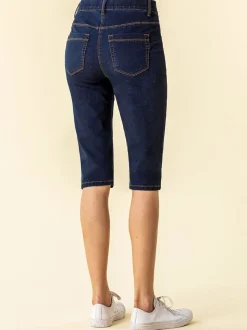 Roman Denim Short extensible à genoux pour pousseur de pédale