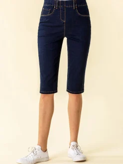 Roman Denim Short extensible à genoux pour pousseur de pédale