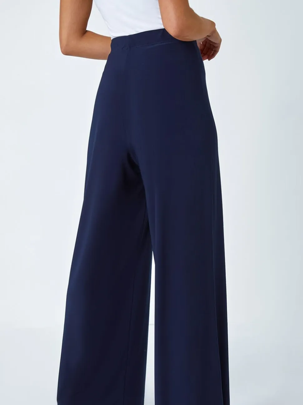 Roman Petites tailles Ample Extensible Pantalons