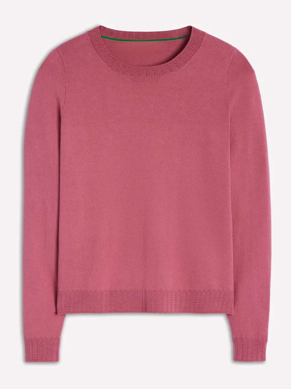 Rose - Boden Emilia Cotton Col rond Pull