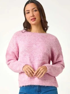 Rose - Cardigan Dusk à sequins avec nœud