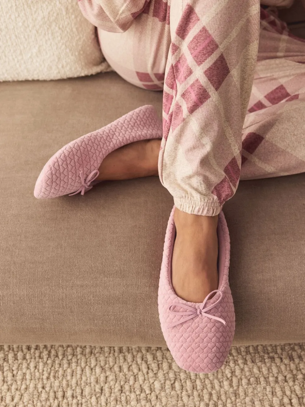 Rose - Chaussons de ballet cœur