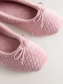 Rose - Chaussons de ballet cœur