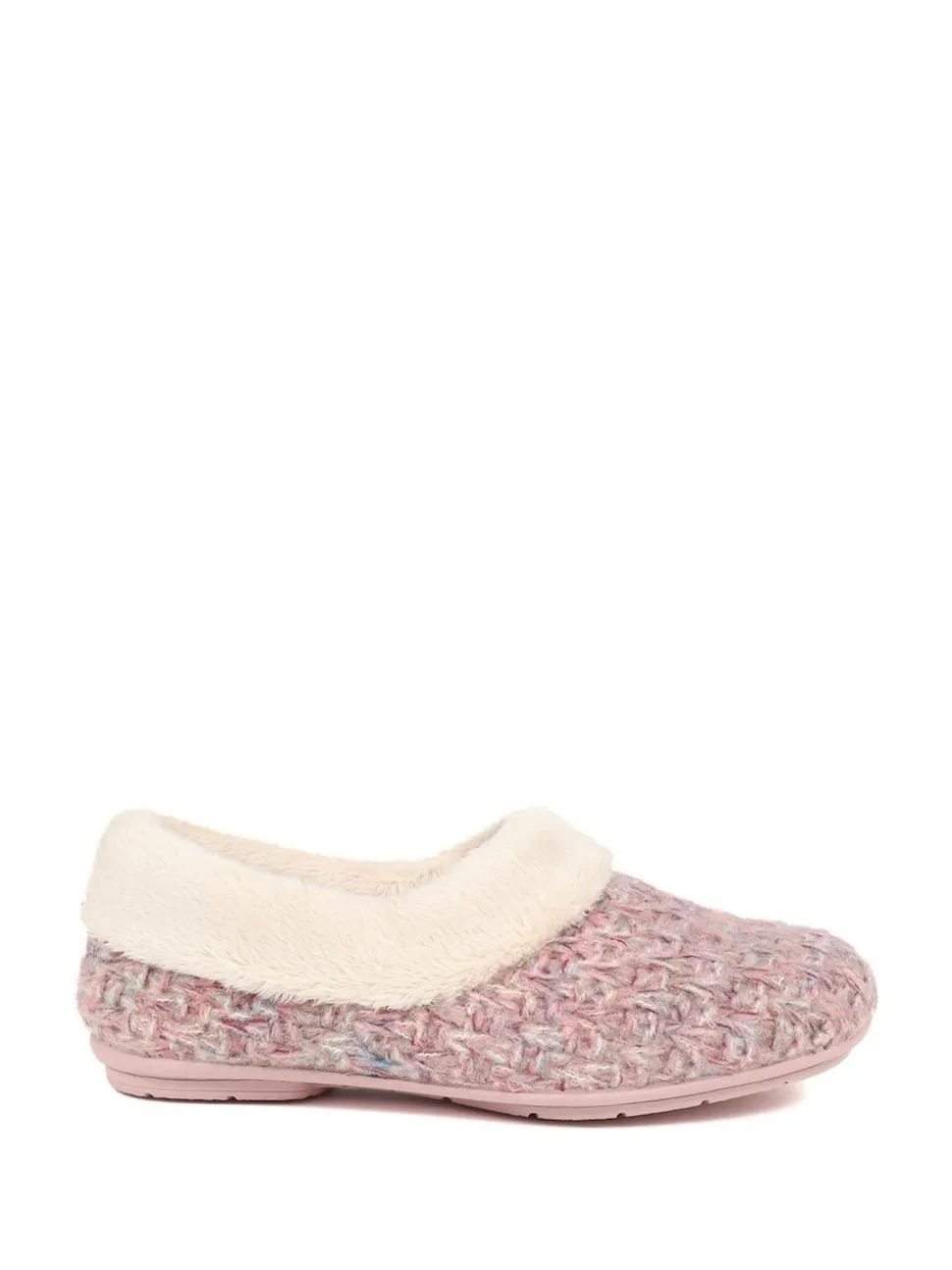 Rose - Chaussons Jones Bootmaker doublés de fausse fourrure