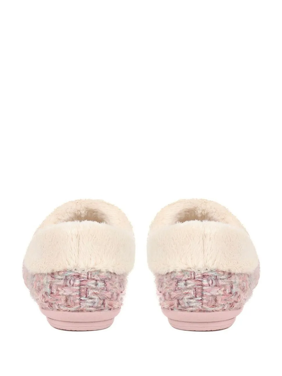 Rose - Chaussons Jones Bootmaker doublés de fausse fourrure