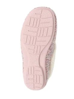 Rose - Chaussons Jones Bootmaker doublés de fausse fourrure