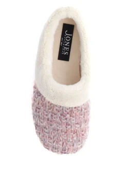 Rose - Chaussons Jones Bootmaker doublés de fausse fourrure