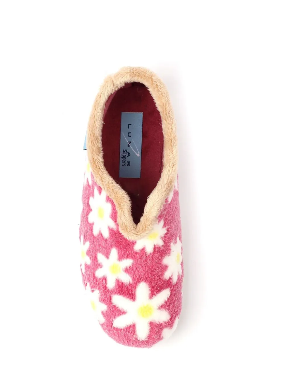 Rose - Chaussons Lunar pour femme à fleurs