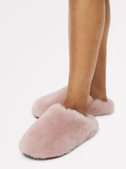 Rose - Chaussons mules Radley Cloud Street en peau de mouton