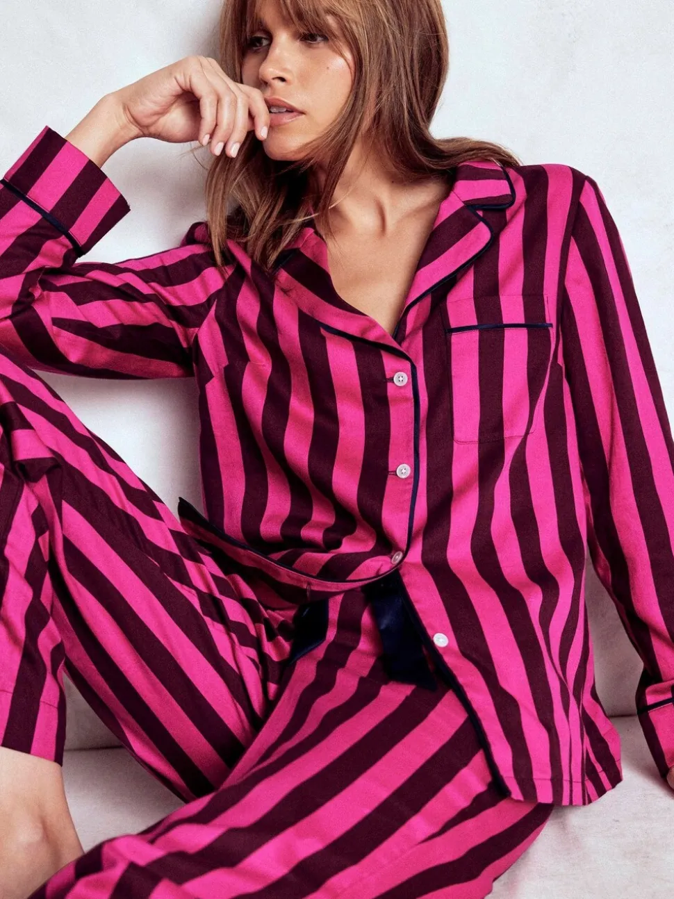 Rose - Chemise de pyjama Boden en coton