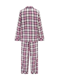 Rose - Coffret cadeau Pour Moi pyjama en coton brossé à carreaux confortables