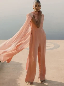 Rose - Combinaison cape ample Reiss Farley