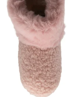 Rose - Dunlop Bootee Pom Pom Faux Chaussons