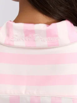 Rose - Ensemble Boux Avenue oversize en satin Revere & Pyjama