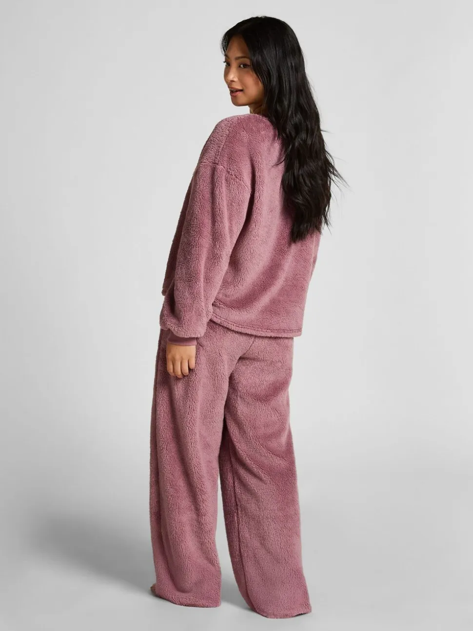 Rose - Hunkemoller Ensemble de pyjama deux pièces en polaire douillette