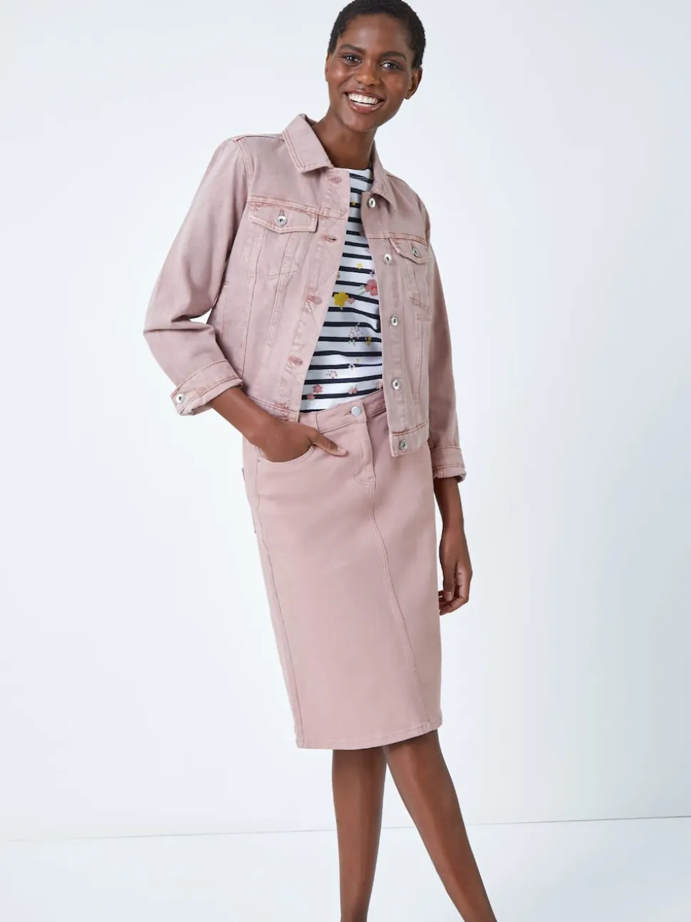 Rose - JupesRoman A-Line Denim