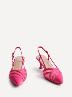 Rose - Linzi talons Milan en maille