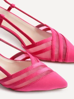 Rose - Linzi talons Milan en maille