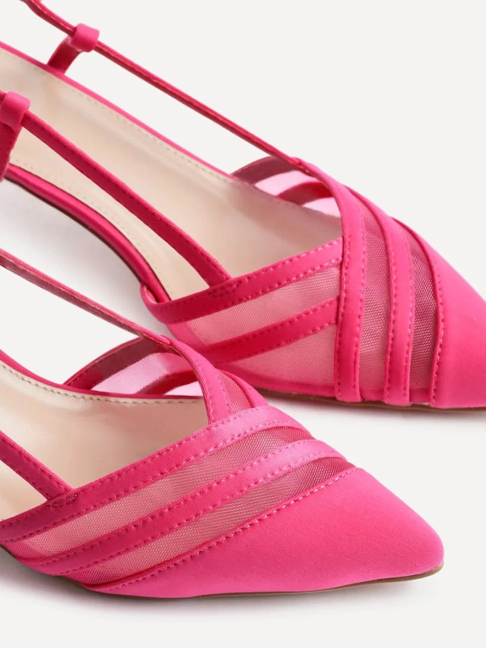 Rose - Linzi talons Milan en maille