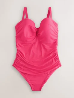Rose - Maillot de bain bandeau à armatures F-K Ultimate Support Tummy Control