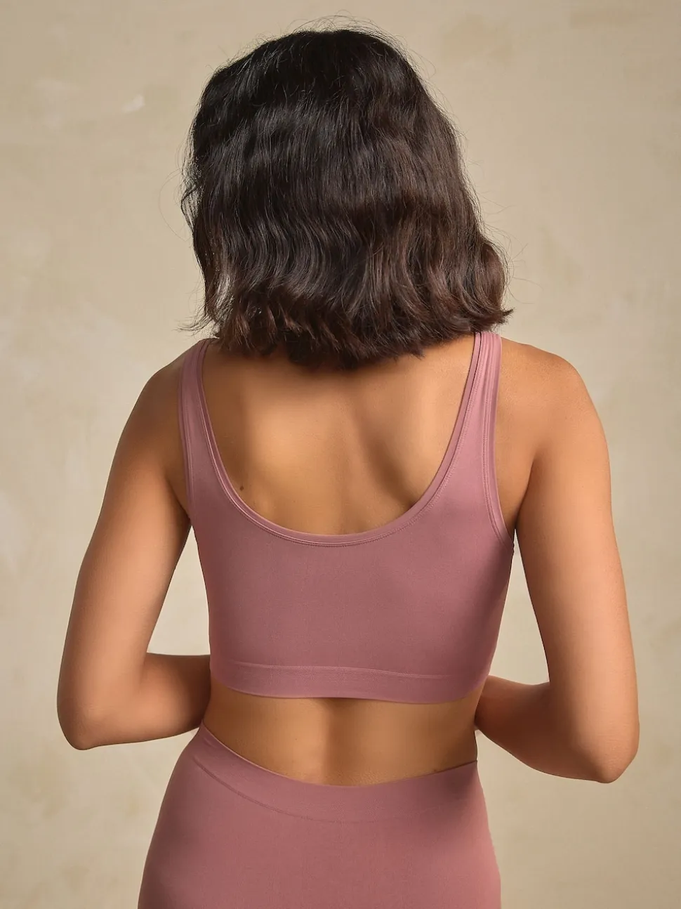 Rose - N.Soutien-gorge court très doux sans coutures Premium