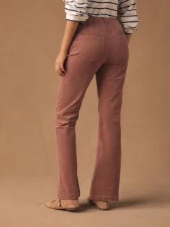 Rose - Pantalon bootcut en velours